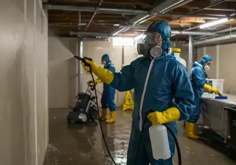 Basement Sanitization and Antimicrobial Treatment process in Saratoga Springs, NY